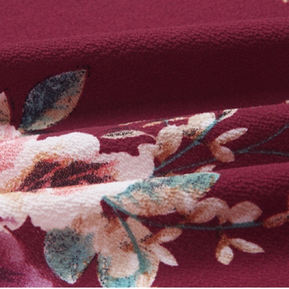 🌹 Beach Burgundy Maxi Dress - Picture 5 of 6